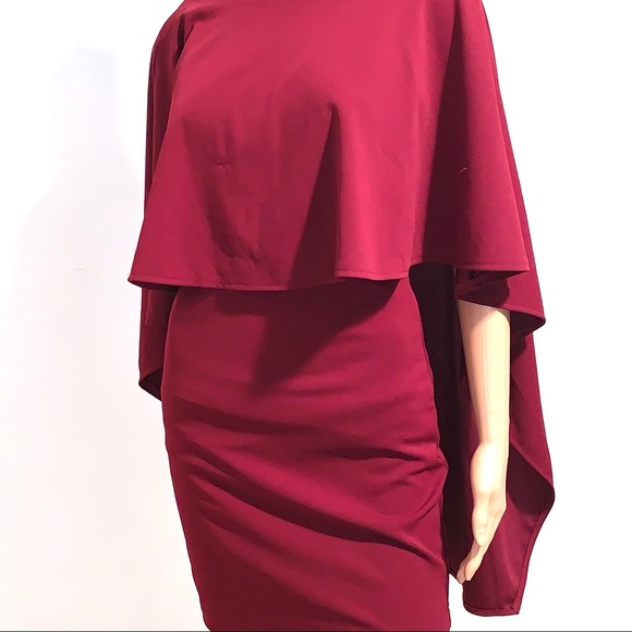 LULU’S Classic Cape Dress - Picture 5 of 16